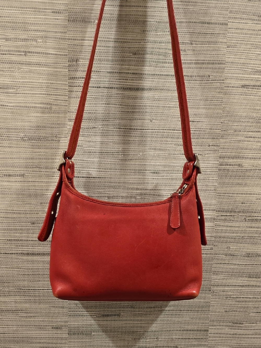 COACH Vintage Classic Women's Red Leather Shoulder Bag